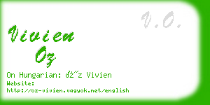 vivien oz business card